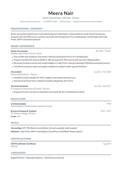 Classic Steel CV template