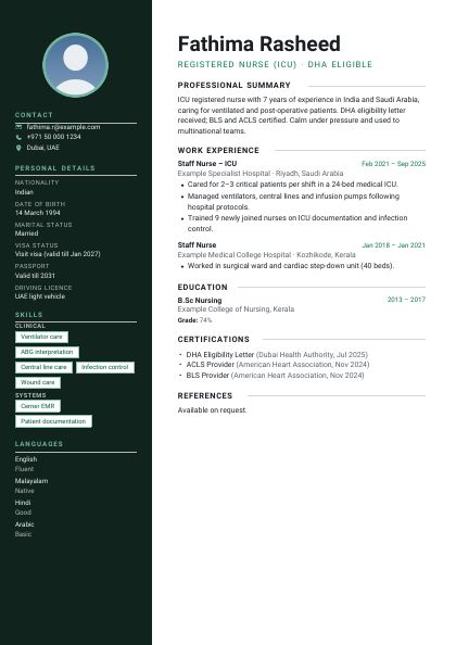 Dark Sidebar Emerald Sharp