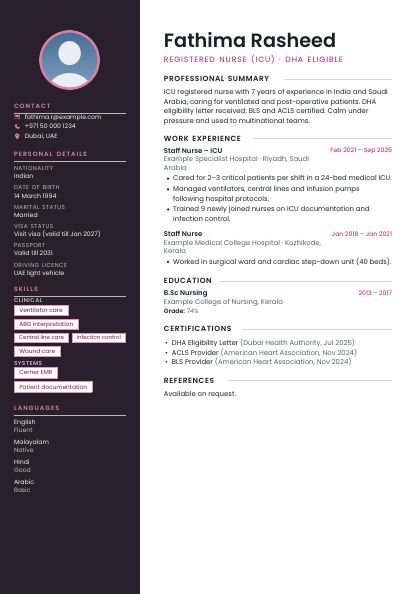 Dark Sidebar Rose Round