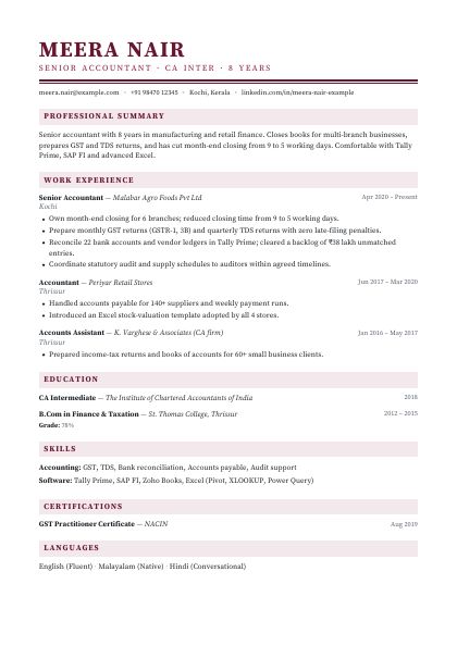 Executive Burgundy Serif