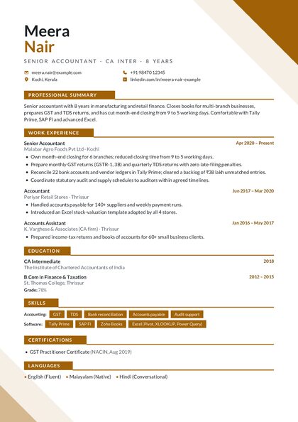 Geometric Mustard CV template preview