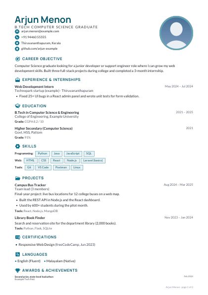 Graduate Ocean Geo CV template