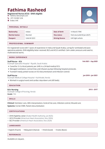 Gulf Boxed Burgundy Open CV template preview