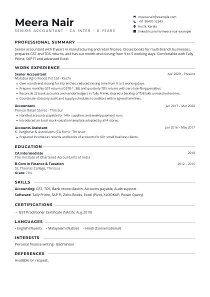 Professional Charcoal Bold CV template