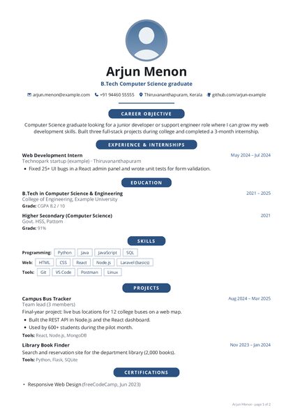 Spotlight Denim Open CV template preview