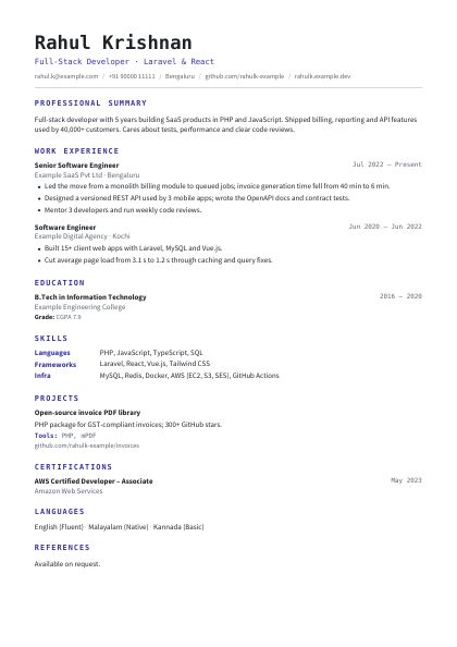 Tech Indigo Code